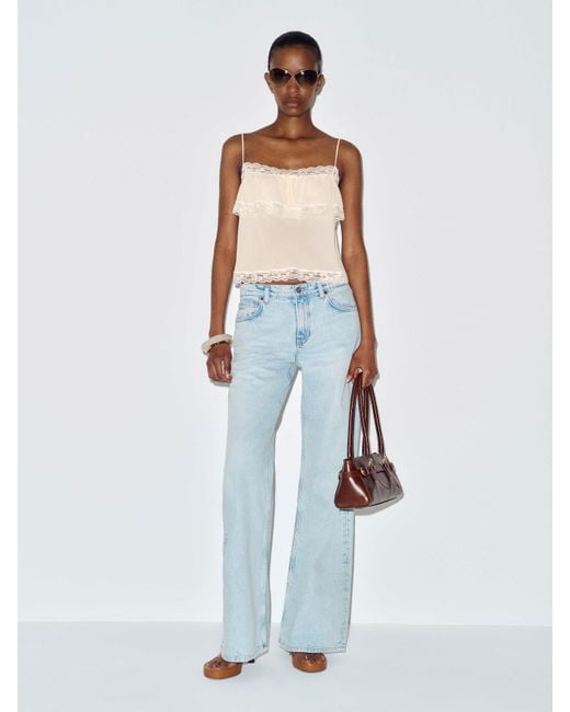 Reformation White Masiey Top Lace