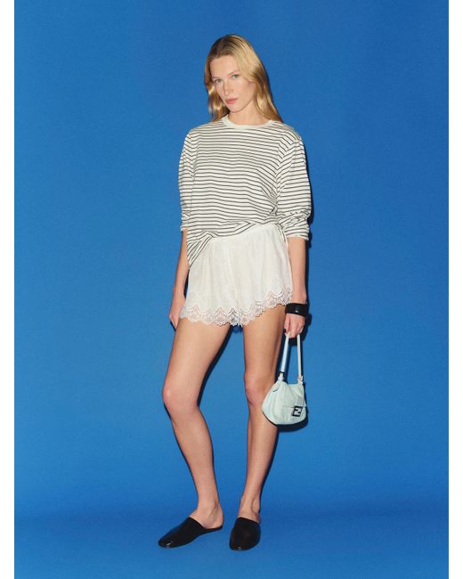 Reformation Blue Marine Short