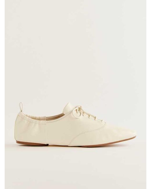 Reformation White Marie Lace-Up Oxford 6