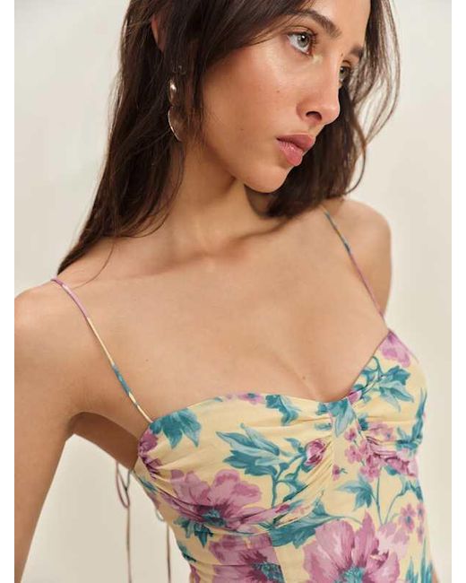 Reformation Blue Pixie Top