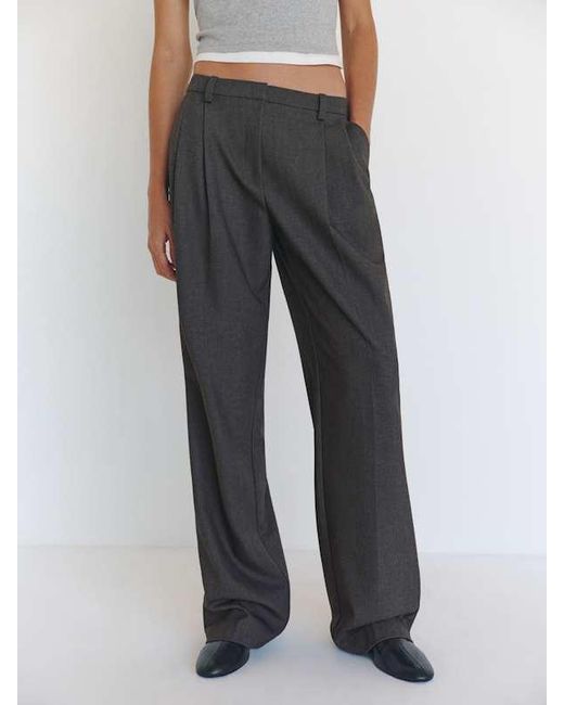 Reformation White Frances Low Rise Relaxed Short Pant 0P