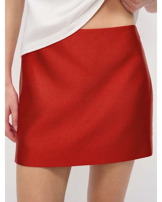 Reformation White Carla Low Waist Skirt 0