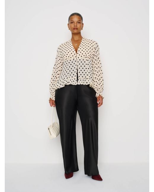 Reformation White Maple Cream Blouse Es 14
