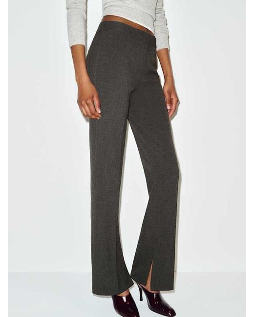 Reformation White Addison Low Rise Pant Mid
