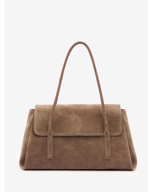 Reformation Brown Medium Caterina Top Handle