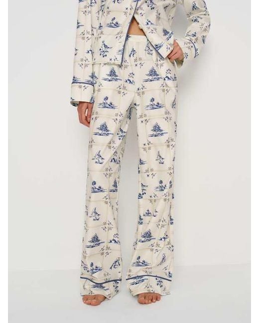 Reformation White Coco Pajama Set