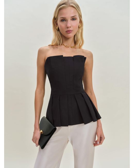 Reformation Black Ashlyn Top 4