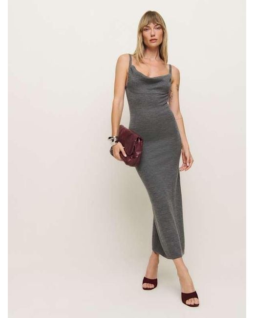 Reformation Multicolor Gaia Regenerative Merino Sweater Dress Mid