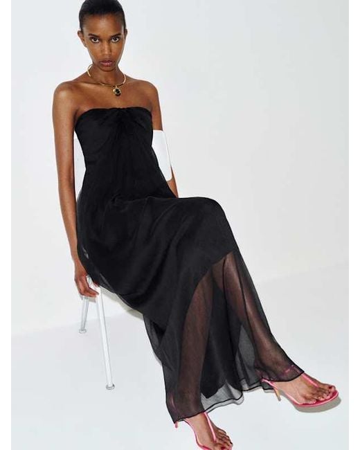Reformation Black Marlen Dress 8