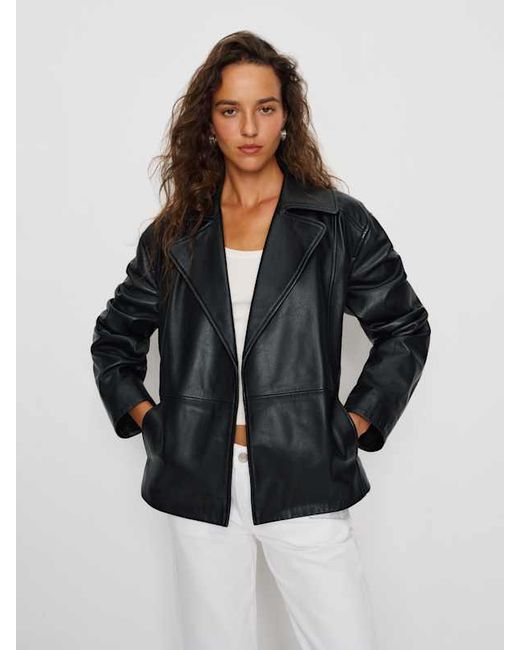 Reformation White Veda Jaden Cropped Trench Coat