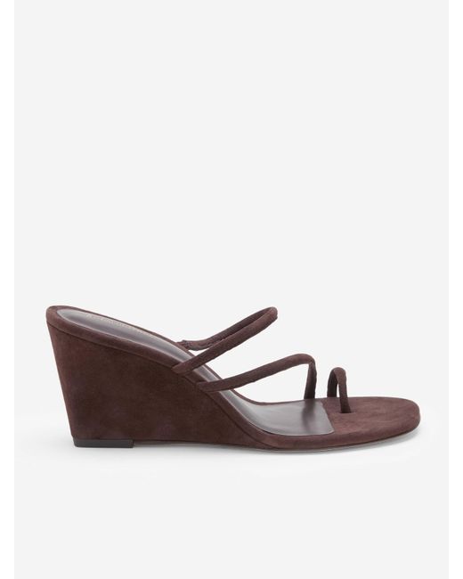 Reformation Brown Jorgia Wedge Sandal
