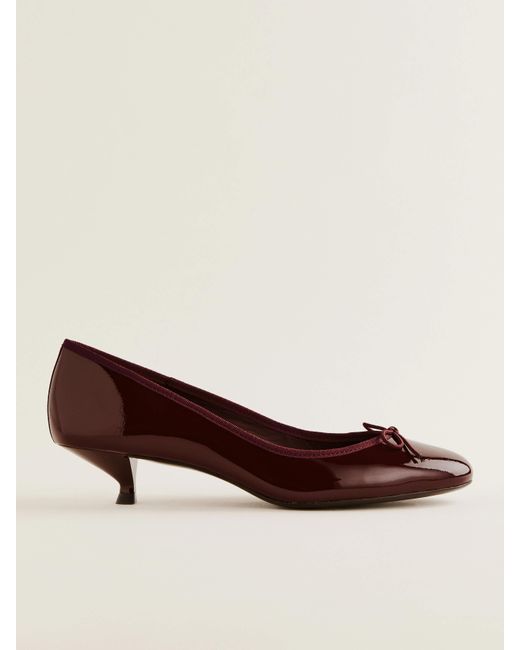 Reformation Brown Renada Ballet Kitten Pump