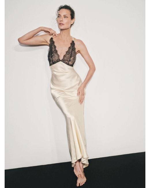 Reformation White Katty Silk Dress