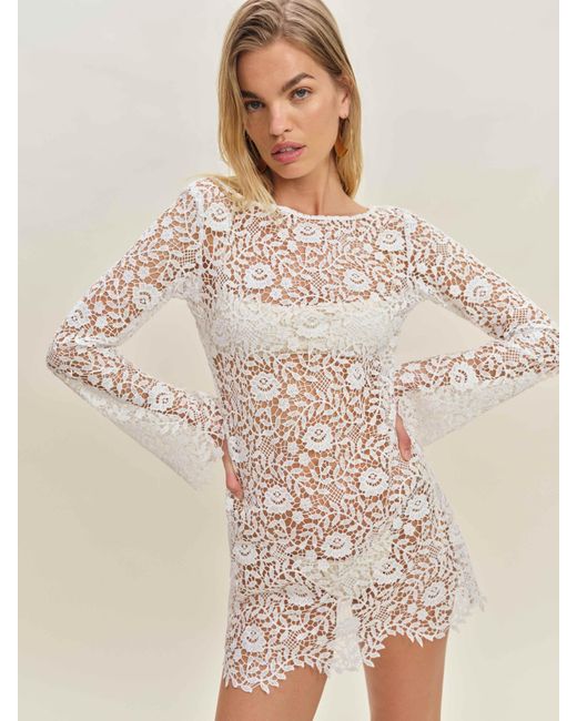 Reformation White Sereia Dress