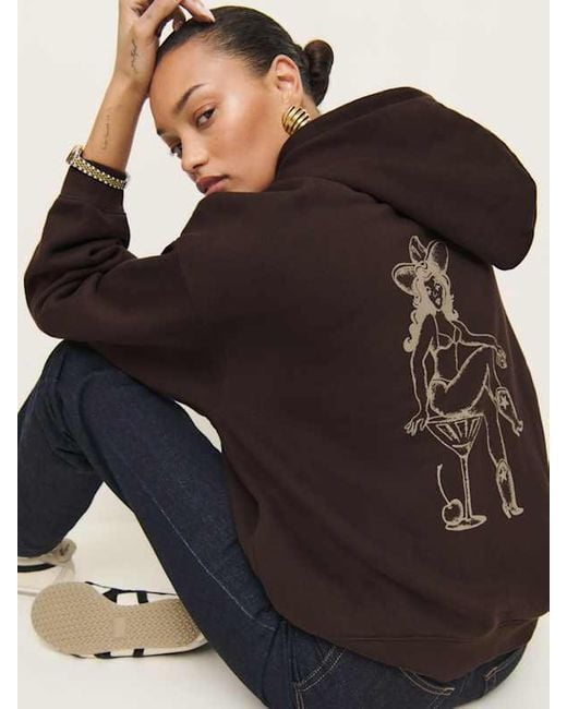 Reformation Black Tessa Hoodie