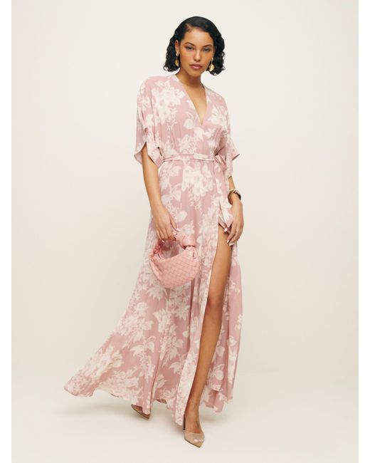 Reformation Pink Winslow Dress