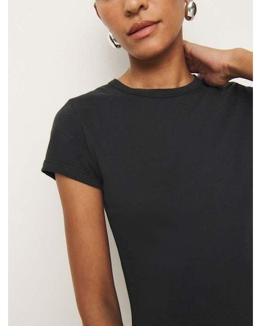 Reformation Gray Max Slim T-Shirt
