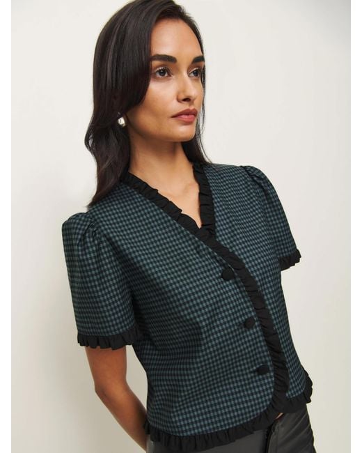 Reformation Black Bess Top