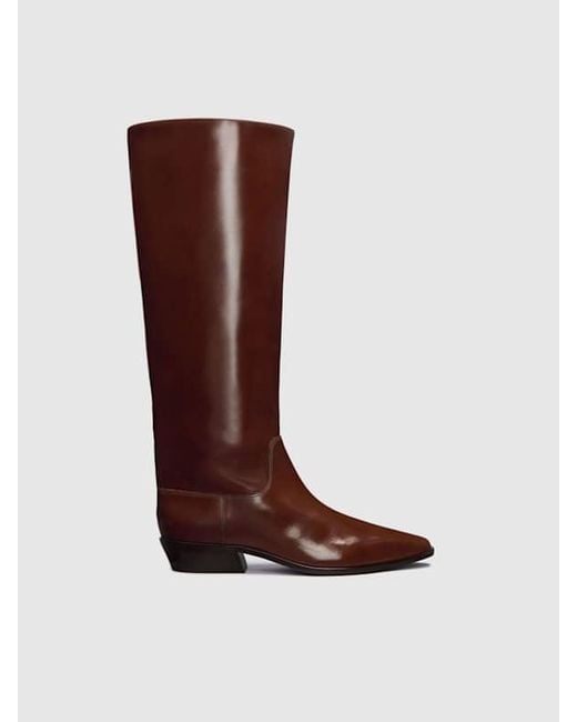 Reformation Gray Dominique Knee Boot 8