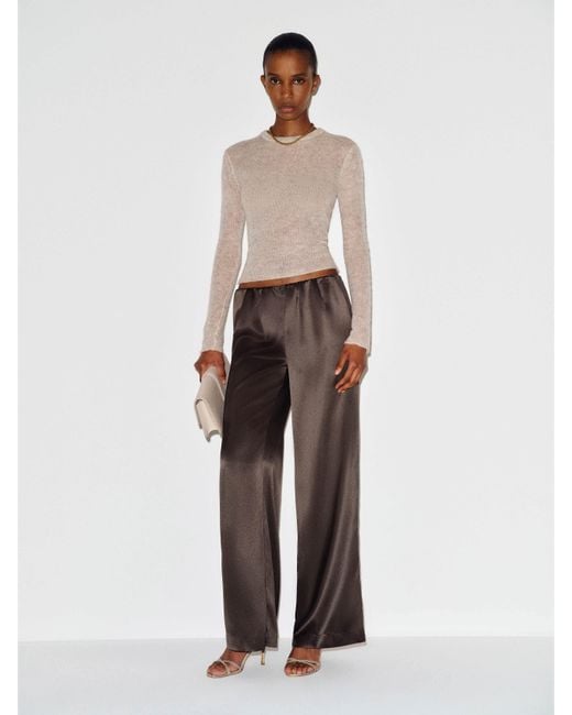 Reformation White Stacey Satin Short Pant Pearl