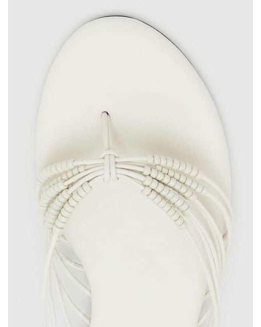 Reformation White Jessica Flat Thong 6