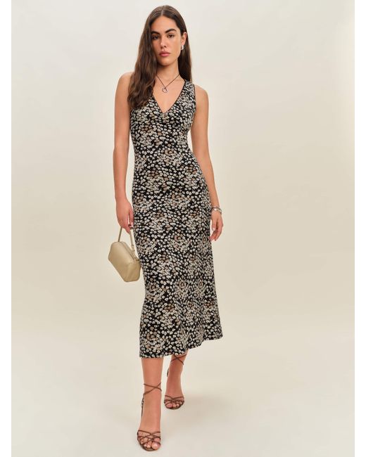Reformation Women's Natural Brayden Knit Dress - thefunkyskunk.ie