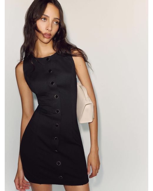 Reformation Black Cheri Knit Dress
