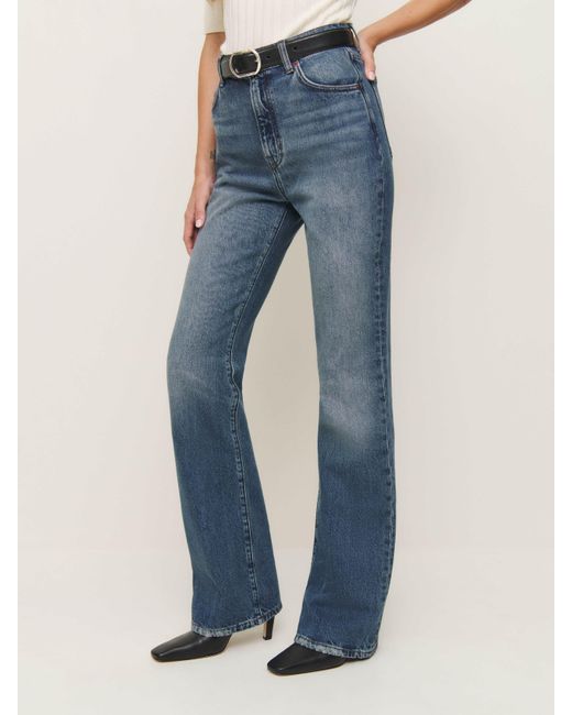 Reformation Blue Vintage High-Rise Bootcut Jeans