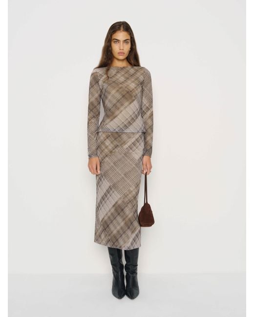 Reformation Natural Iris Knit Skirt