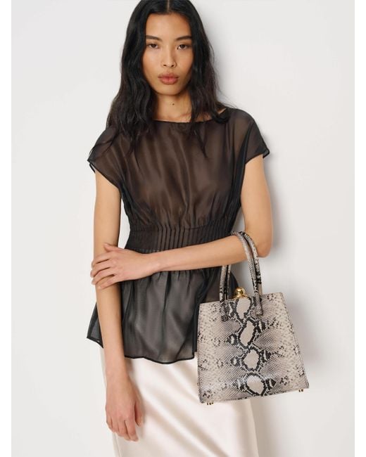 Reformation Black Peppa Top Handle