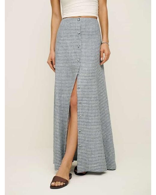 Reformation Natural Andi Linen Maxi Skirt