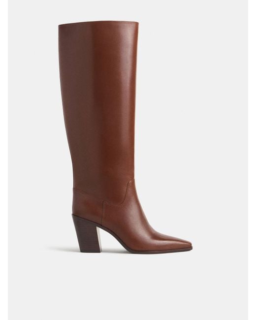 Reformation Brown Dominique High Knee Boot