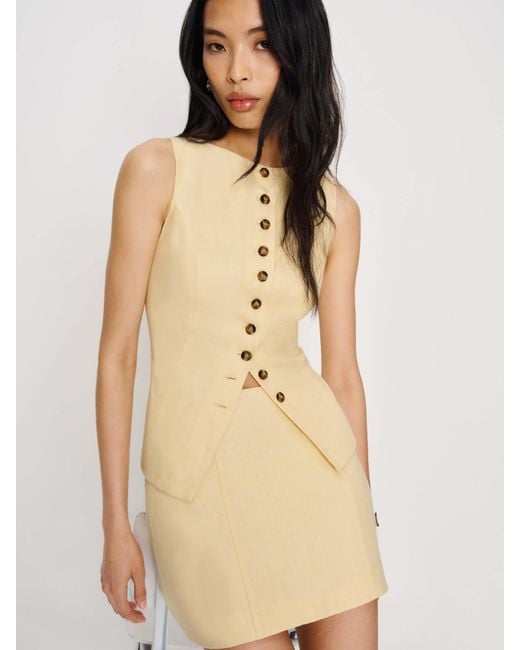 Reformation Natural Lina Linen Two Piece 6