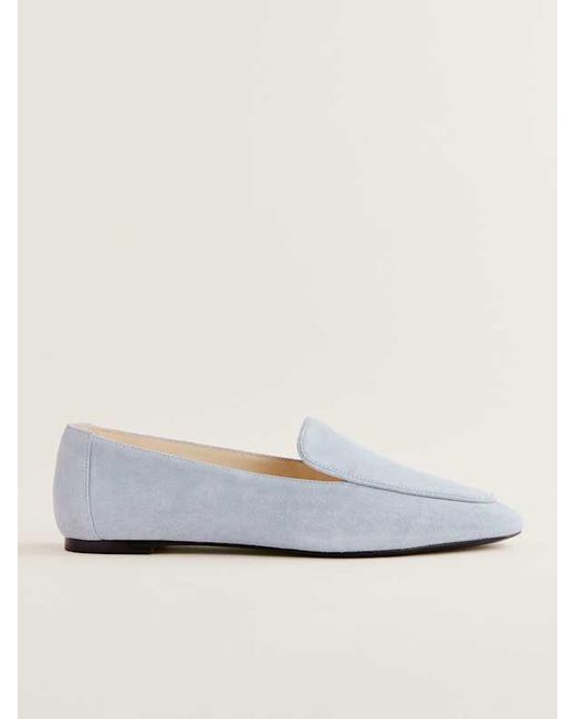 Reformation Blue Kat Soft Loafer