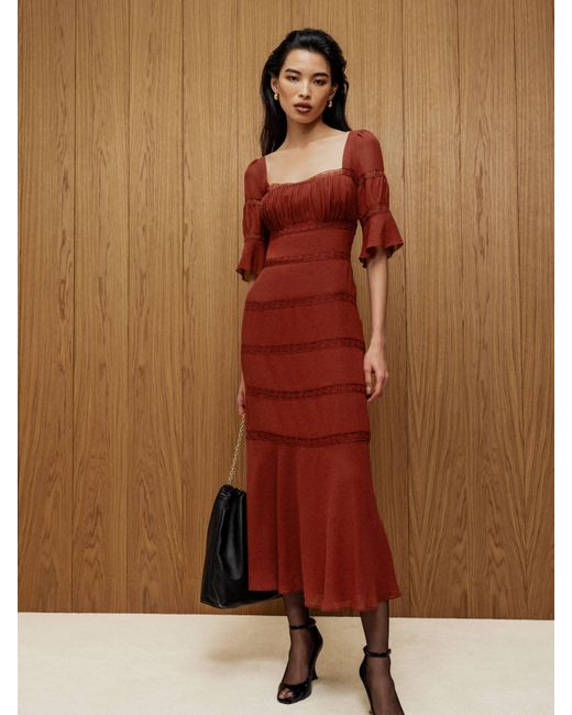 spaghetti strap lace midi dress Endless Rose main image 0