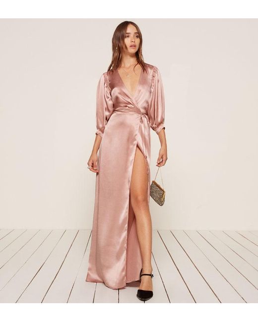 Reformation Pink Olivine Dress