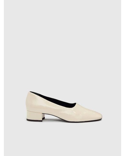 Reformation Blue Inez Pump