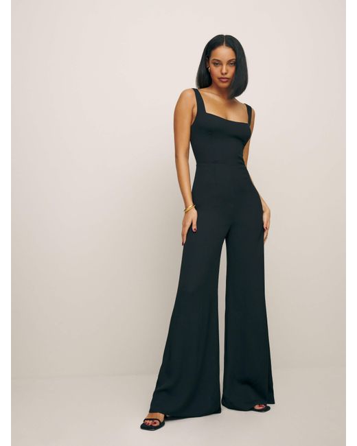 Reformation Blue Kallie Jumpsuit
