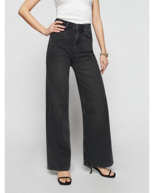 Reformation Multicolor Cary High Rise Slouchy Wide Leg Jeans