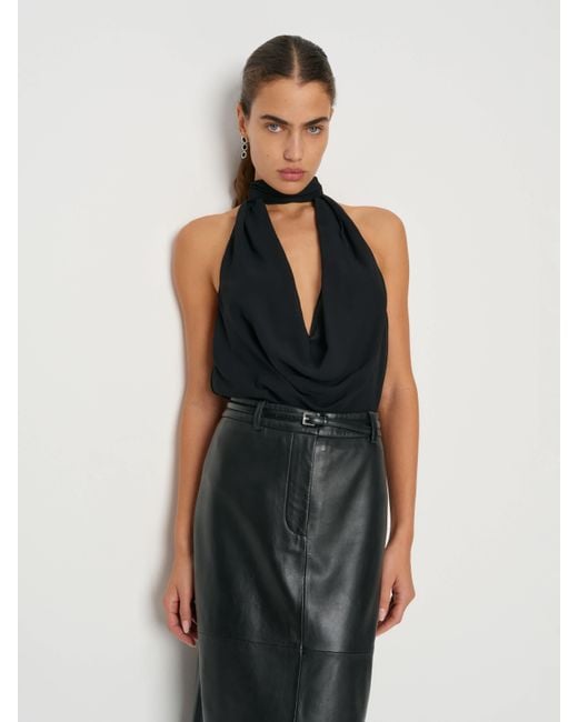 Reformation Black Solara Top