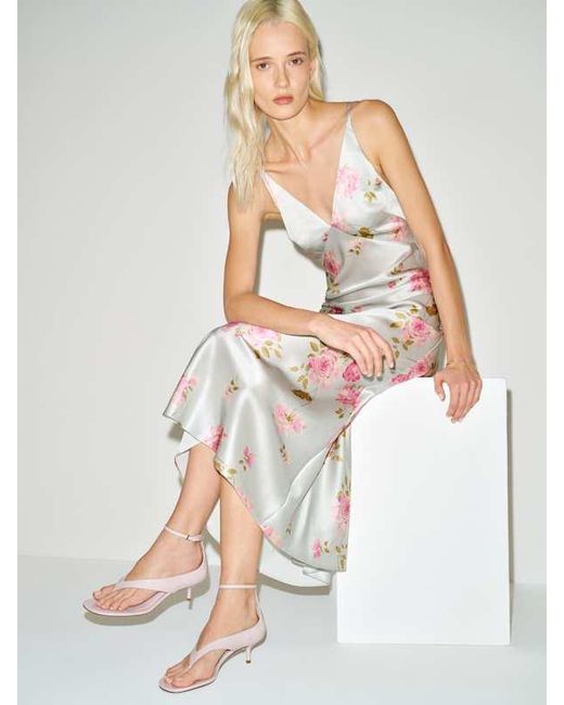 Reformation White Stef Heeled Sandal