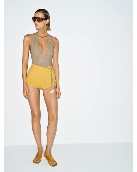 Reformation White Tala One Piece Swimsuit