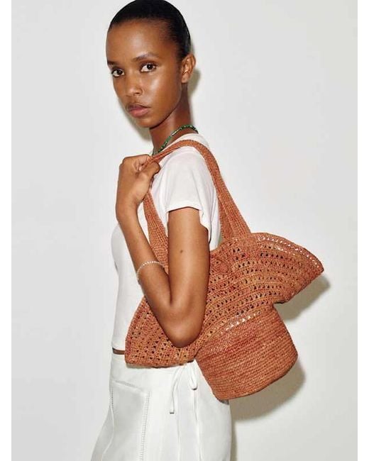 Reformation Orange Sonia Hat Bag