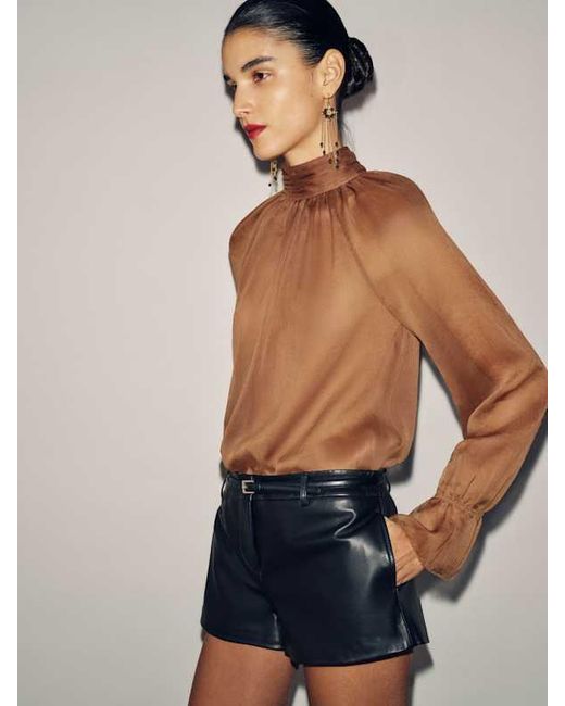 Reformation Brown Izabel Top