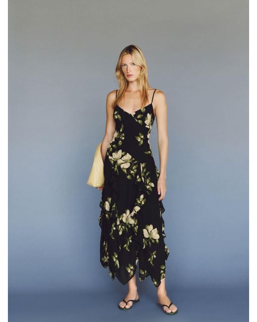 Reformation Blue Allissa Dress 0