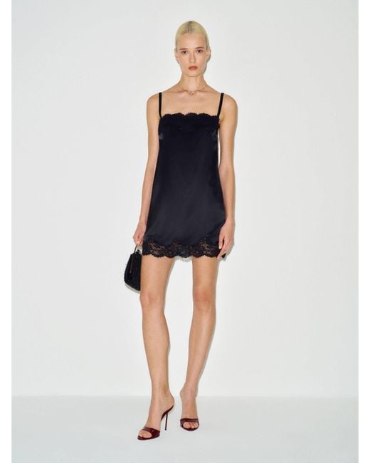 Reformation Blue Emma-Rose Silk Dress