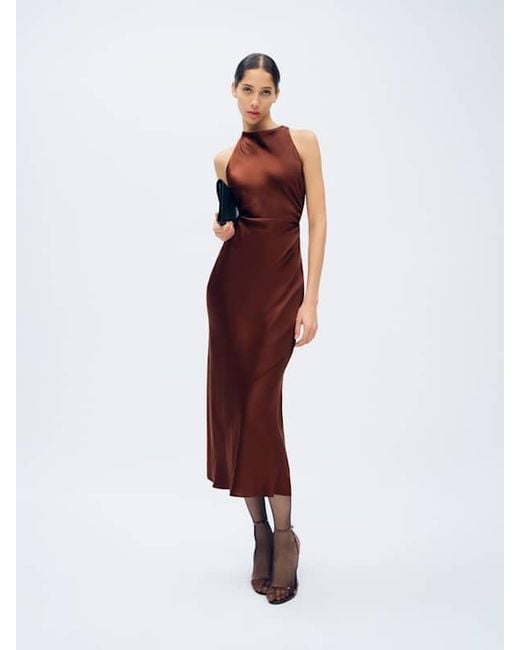 Reformation Multicolor Casette Silk Dress 8
