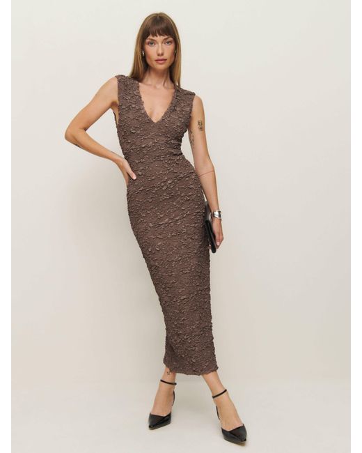Reformation Natural Palm Knit Dress