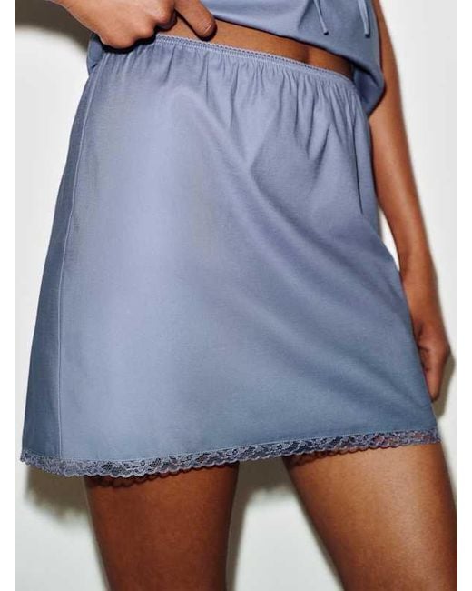Reformation Blue Bonnie Two Piece Lace