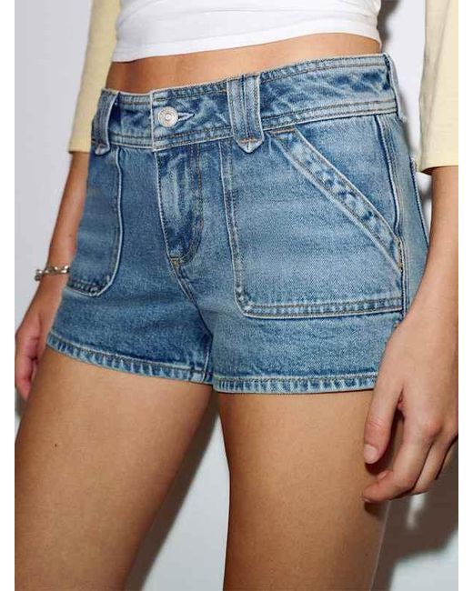 Reformation White Jackie Stretch Low Rise 2.5